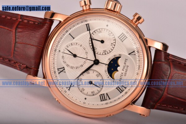 Patek Philippe Grand Complication Chrono Best Replica Watch Rose Gold 7141R